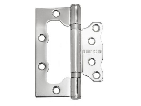 Петля накладная 100х75 2BB CP 2,5мм хром (2 шт) АЛЛЮР