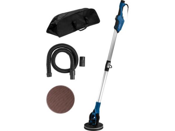 Шлифмашина для стен и потолков эксцентриковая BULL DG 2240 в кор. БЕСЩЕТ., 400 Вт, 225 мм, LED, 4000(Плав. пуск, рег. об., поддержка об., 150 см длина, регулируемый вакуум)