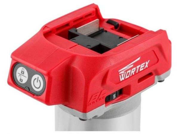 Фрезер кромочный WORTEX CMM 1835 в кор. ALL1 XLT SOLO БЕСЩЕТ., 18 В, цанга 6/8, рег. об, конс(10000-30000 об/мин)