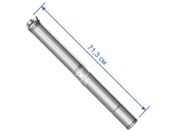 Насос скважинный центробежный GOOD WORK 3-2700/23-3/8 A&P(250 Вт, 3,6 м3/ч, 32м, 3' / 7,62 см)