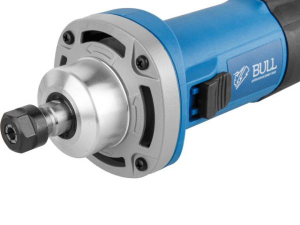 Прямая шлифмашина BULL EDG 5028 в кор. 500 Вт, 29500 об/мин, цанги 6 и 8 мм(Подшипники NSK, автоотстрел щеток, защита от перегрузки)