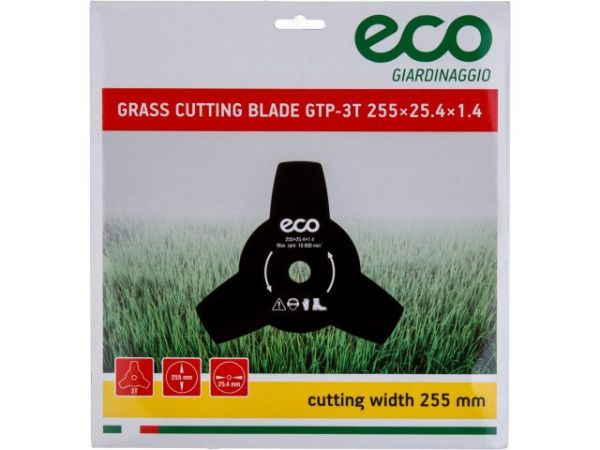 Нож для мотокосы 3 зуб. 255х1.4х25.4 мм ECO