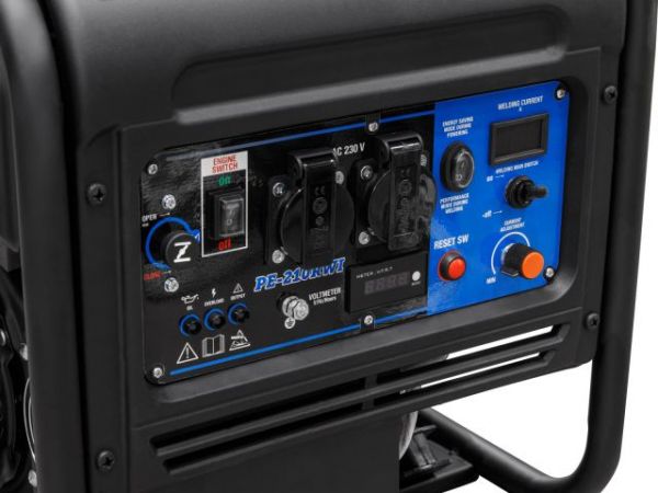 Электростанция сварочная ECO PE-210RWI(инверторный, 5.5 кВт, 230 В, бак 15.0 л, вес 39,5 кг, для сварки постоянным током, 20А - 210А)