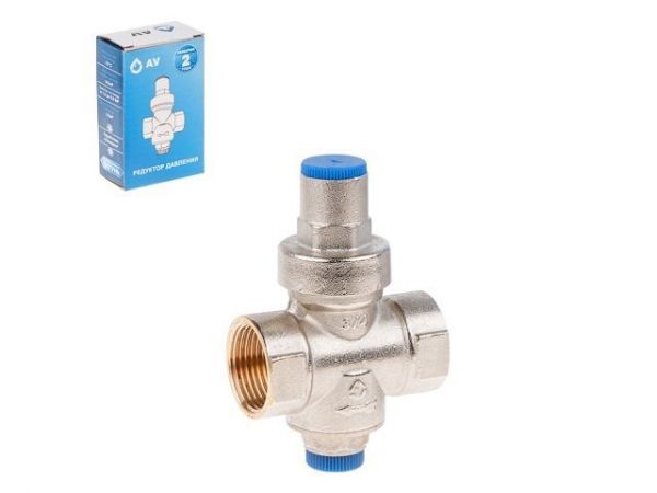 Редуктор давления 3/4' вн.-вн. 1,5-5,5 Бар, AV Engineering (инд. упак.)(Латунь, макс.  16 бар, макс.  70 °С)