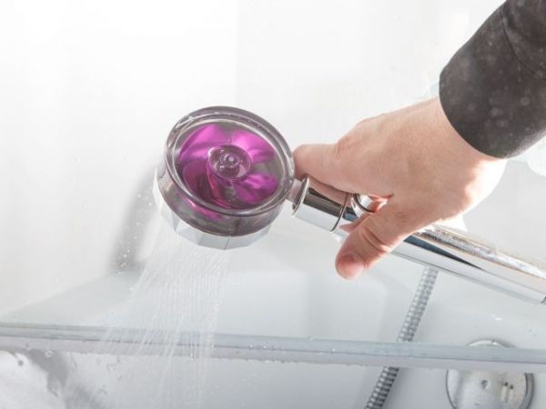 Душевая лейка с кнопкой подачи воды + фильтр, 1-функц., AV Engineering