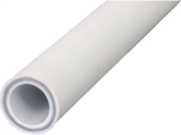 Труба ПП стекловолокно 20х3,4 PN25 сер. 4м РТП