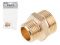 Ниппель ред. под евроконус 3/4' нар. х 1/2' нар., AV Engineering (инд. упак.)(Латунь, макс.  16 бар, макс.  100 °С)