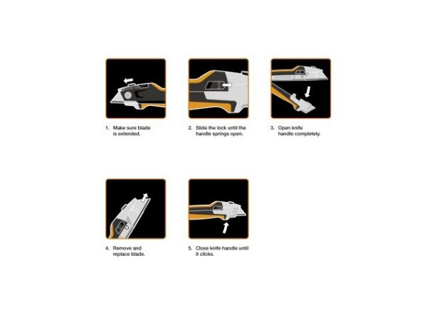 Нож для гипсокартона со сменным лезвием CarbonMax FISKARS