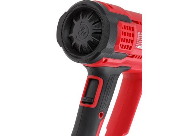 Термовоздуходувка WORTEX HG 6124 T в кор. + набор сопл 2000 Вт, 2 режима., 60-600 °С(плавн. рег., 300, 500 л/мин)