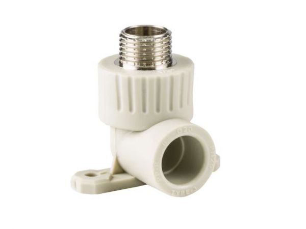 Колено ПП комб. с креплен. нар. 20х1/2', сер.РТП(Угольник)