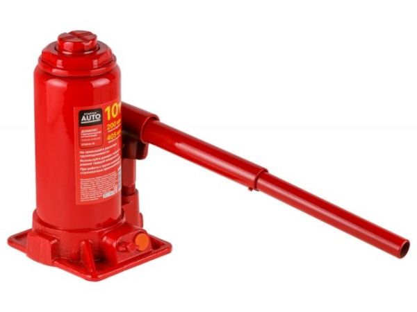 Домкрат гидравлический 10т бутылочный 200-405мм STARTUL AUTO (ST8018-10)(h min 200мм, h max 405мм)
