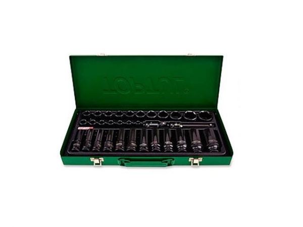 Набор головок ударн. 1/2' 8-32мм 6гр. 32пр. TOPTUL