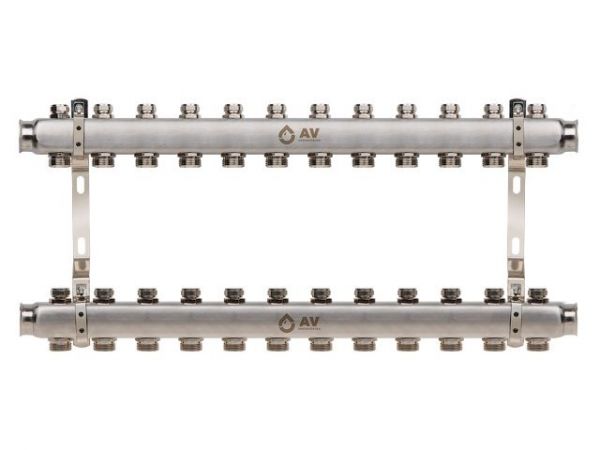 Коллекторная группа AVE162, 12 вых. AV Engineering(PRO серия Для отопления (радиаторы))