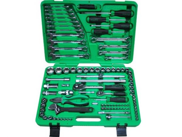 Набор слесарного инстр-та в чем. 96предм. 1/4',1/2' 6гр. TOPTUL