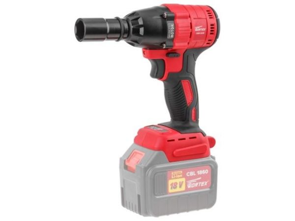Ударный гайковерт WORTEX CWR 0318 в кор. ALL1 XLT SOLO БЕСЩЕТ., 18 В, 310 Н*м, 1/2'(вес 2.0 кг)
