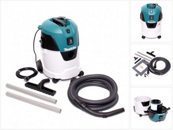 Пылесос MAKITA VC 2512 L(1000 Вт, 25 л, класс: L, самоочистка: полуавтомат)