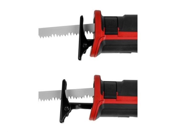 Сабельная пила WORTEX SR 2012 E в кор. + 2 пильных полотна 1200 Вт, дер. 210 мм, ход 30 мм, рег.об. (1200 Вт, дер.210 мм, алюм.20 мм, рег.об., маятник.ход, бескл.замена оснастки, шунр 4 м)