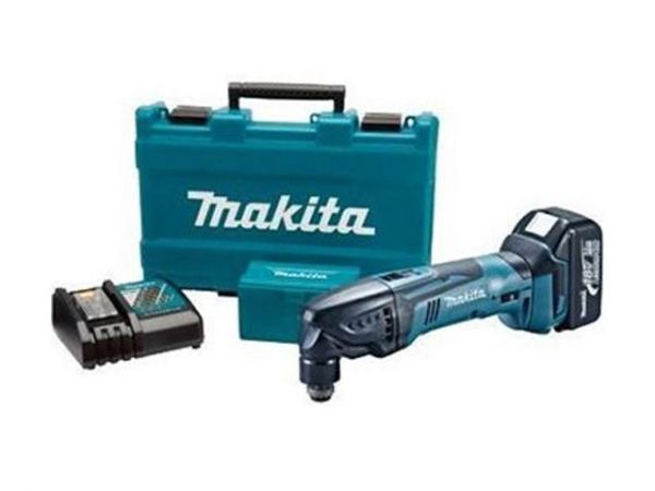 Многофункциональный инструмент (реноватор) MAKITA LXT DTM 50 RFE в чем. (18.0 В, Li-Ion, 2 акк., 3.0 А/ч, 21000 об/мин)
