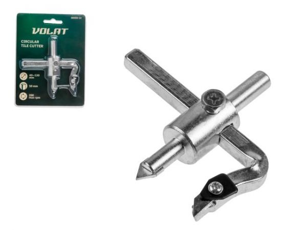 Сверло круговое по кафелю 'балеринка' 40-130мм ВОЛАТ