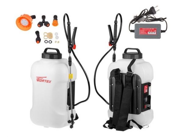 Аккум. опрыскиватель WORTEX KS 1690 Li 12В, 1 акк., 8 Ач, 16 л(16 л., 3.8 бар, 12 В, 1 акк., 8.0 А/ч Li-Ion)