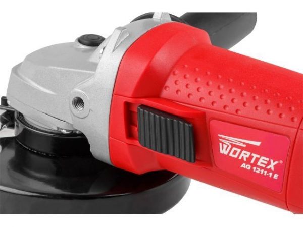 Одноручная углошлифмашина WORTEX AG 1211-1 E в кор. 1100 Вт, 125 мм, 0-11000 об/мин(рег. об., пылезащита двигателя и подшипника)