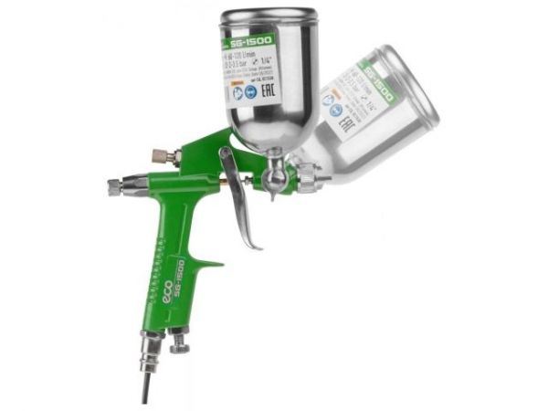 Краскораспылитель ECO SG-1500 (сопло ф 1.0 мм)(HVLP, сопло ф 1.0 мм, поворотн. бак 200 мл)