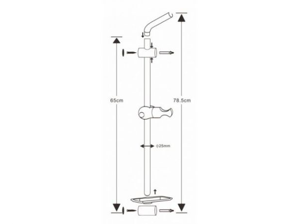 Душевая стойка A5-012, a-five(Высота 790 мм)