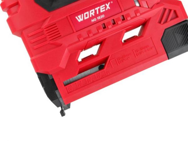 Гвоздезабиватель WORTEX NG 1830 в кор. ALL1 XLT SOLO.,18 В, 15-32 мм, 30 уд/мин. (тип гвоздей: 18GA)