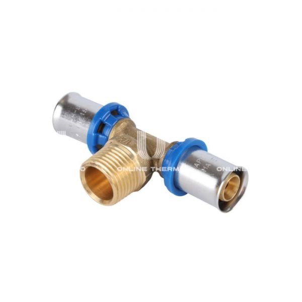 Тройник с наружной резьбой APE ARL2003101, 16х1/2"х16, пресс-фитинг