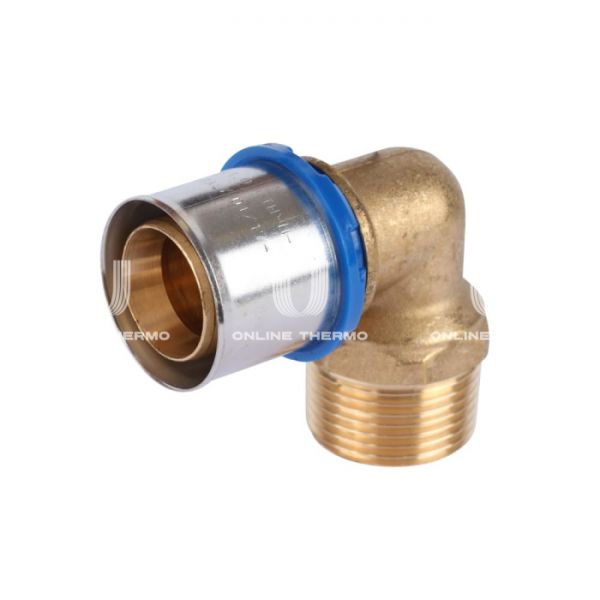 Угольник (угол) 90° с наружной резьбой APE ARL3010400, 32х1", пресс-фитинг