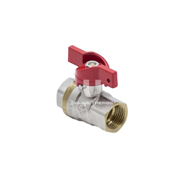 Кран шаровый Aquasfera Euro 1002-02, ВР 3/4", полнопроходной, ручка-бабочка