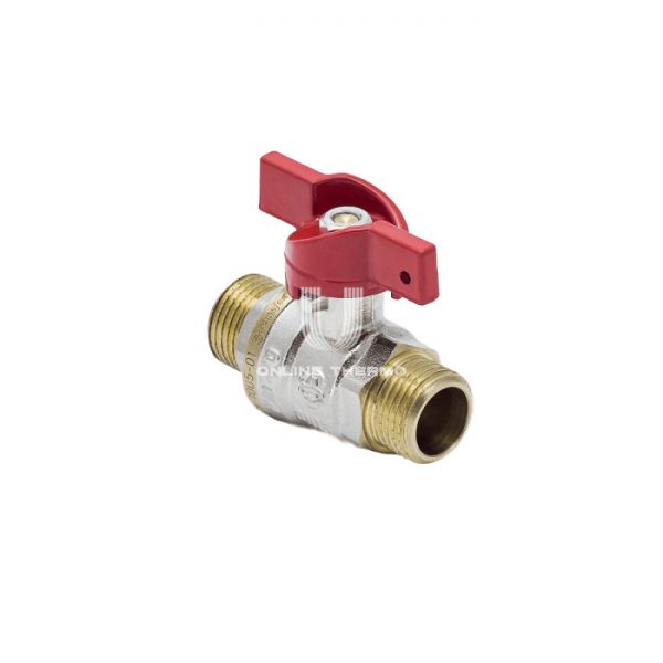 Кран шаровый Aquasfera Euro 1005-01, НР 1/2", полнопроходной, ручка-бабочка