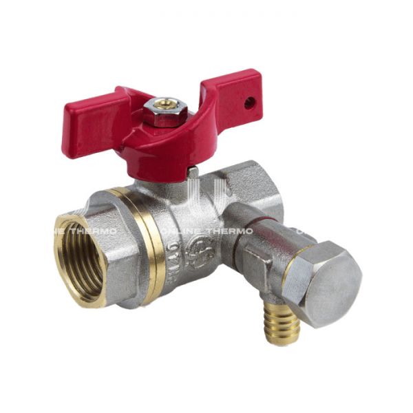 Кран шаровый Aquasfera Euro 1013-01, ВР 1/2", полнопроходной, ручка-бабочка