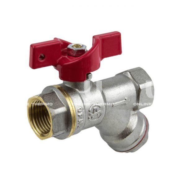 Кран шаровый Aquasfera Euro 1015-01, ВР 1/2", ручка-бабочка