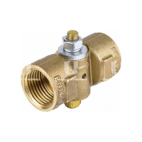 Кран запорный трехходовой Aquasfera 1062-01, ВР 1/2"×М20×1.5, для манометра