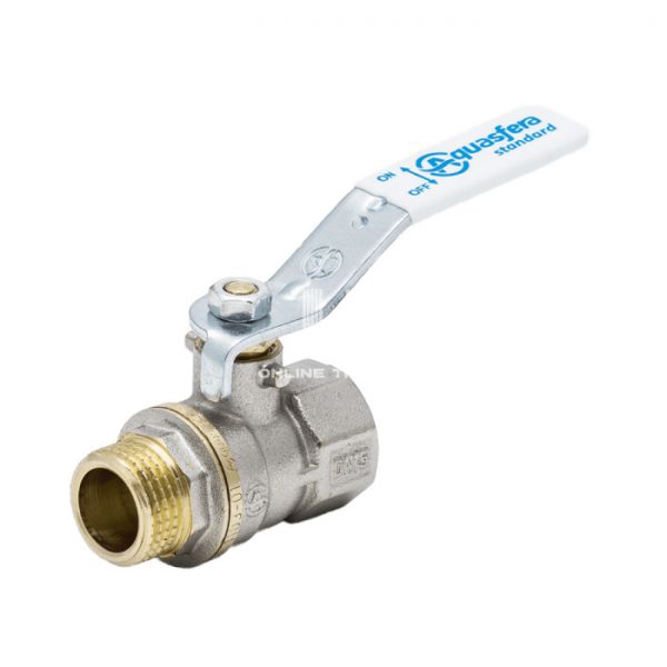 Кран шаровый Aquasfera Standard 1103-04, ВР-НР 1 1/4", полнопроходной, ручка-рычаг