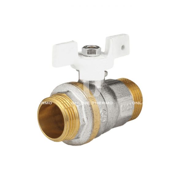 Кран шаровый Aquasfera Standard 1105-03, НР 1", полнопроходной, ручка-бабочка