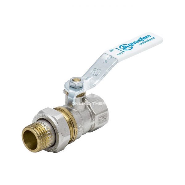 Кран шаровый Aquasfera Standard 1106-02, ВР-НР 3/4", полнопроходной, ручка-рычаг