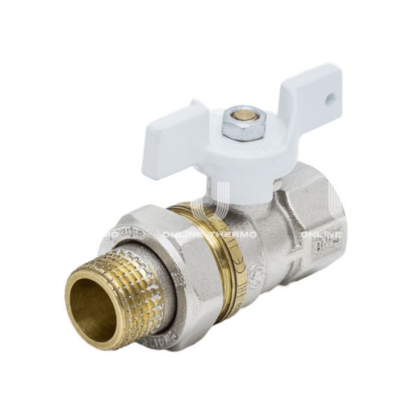 Кран шаровый Aquasfera Standard 1107-02, ВР-НР 3/4", полнопроходной, ручка-бабочка