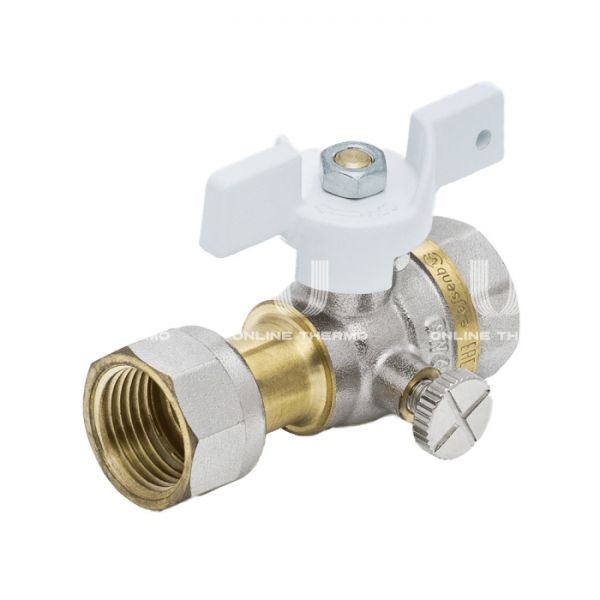 Кран запорный трехходовой Aquasfera Standard 1124-02, ВР-НГ 1/2", для манометра