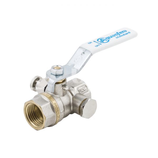 Кран шаровый Aquasfera Standard 1132-01, ВР 1/2", ручка-рычаг