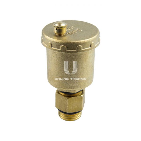 Автоматический воздухоотводчик Aquasfera 5001-01 НР 1/2", вертикальный выпуск, с клапаном, с уплотнением o-ring