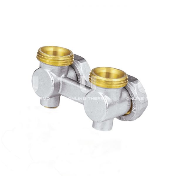 Узел нижнего подключения Aquasfera 5013-01 3/4"EKх3/4"EK НР-ВР, угловой, для двухтрубных систем