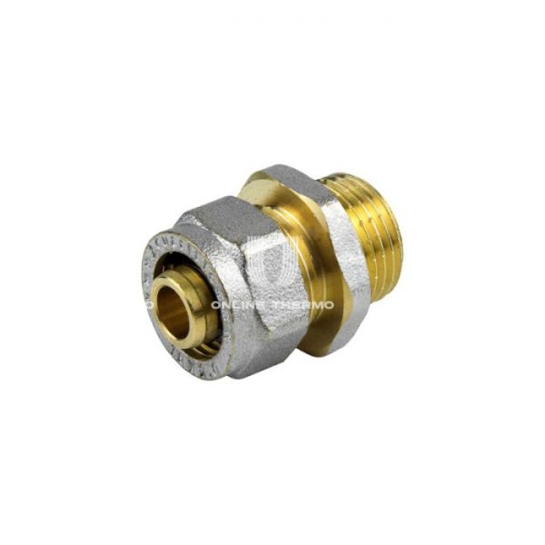 Муфта с наружной резьбой Aquasfera 7001-03, 1/2"×20 мм, компрессионная