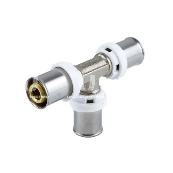 Тройник равнопроходной Aquasfera 8009-04, 32 мм, пресс-фитинг