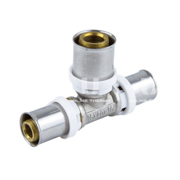 Тройник переходной Aquasfera 8010-11, 32×16×32 мм, пресс-фитинг