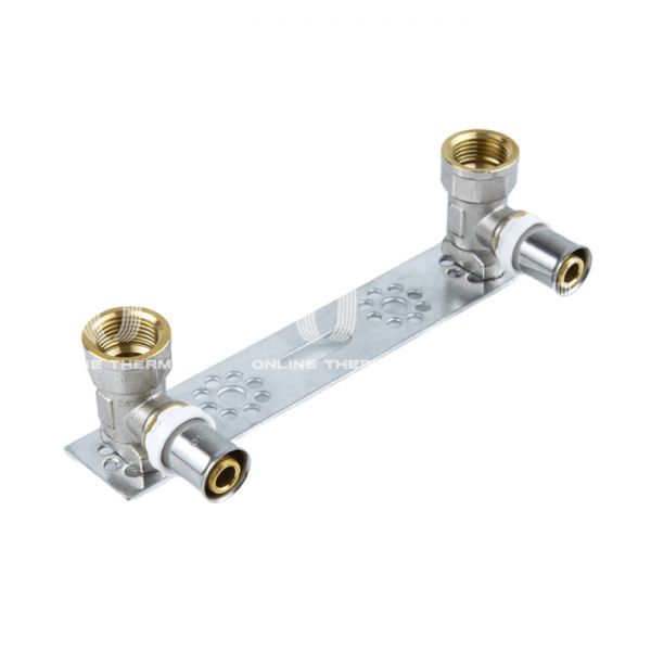 Настенный комплект (с водорозетками) для смесителя Aquasfera 8020-01, 1/2"×16 мм, пресс-фитинг