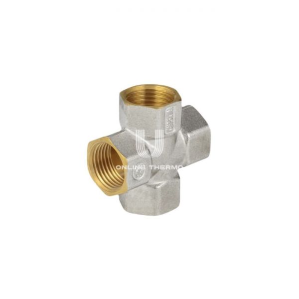 Крестовина с внутренней резьбой Aquasfera 9011-01 ВР 1/2", никелированная