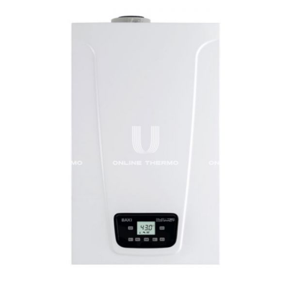Настенный газовый конденсационный котел Baxi DUO-TEC COMPACT 28 GA A7722039, двухконтурный, закрытая камера, 24 кВт