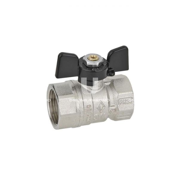 Кран шаровый Bugatti Arizona 06020014 3/4” ВР-ВР, 602, стандартный проход, ручка-бабочка